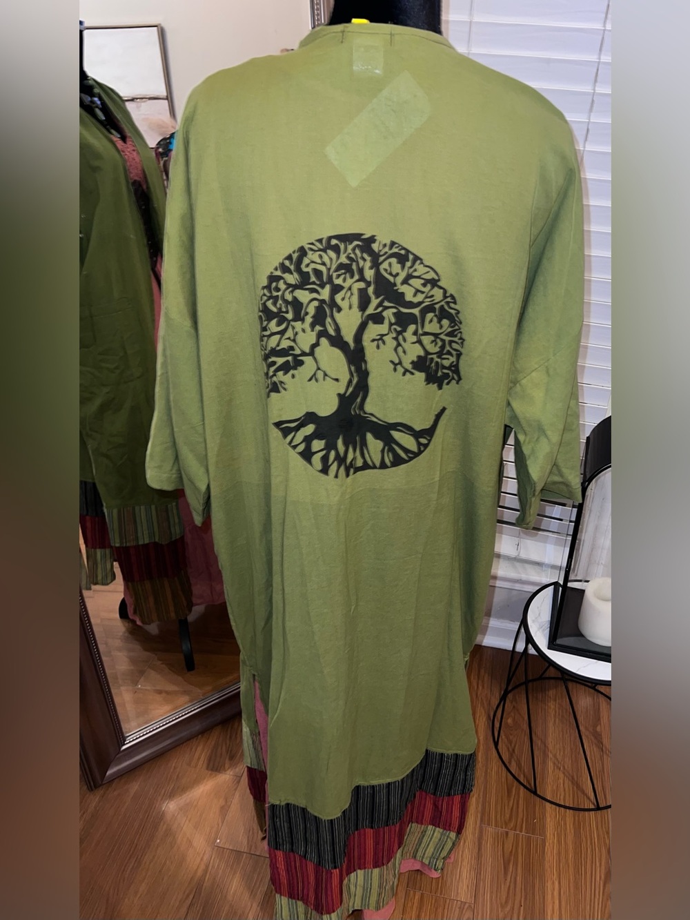 Kathmandu Imports Tree of Life Semi Sleeve Long Kimono